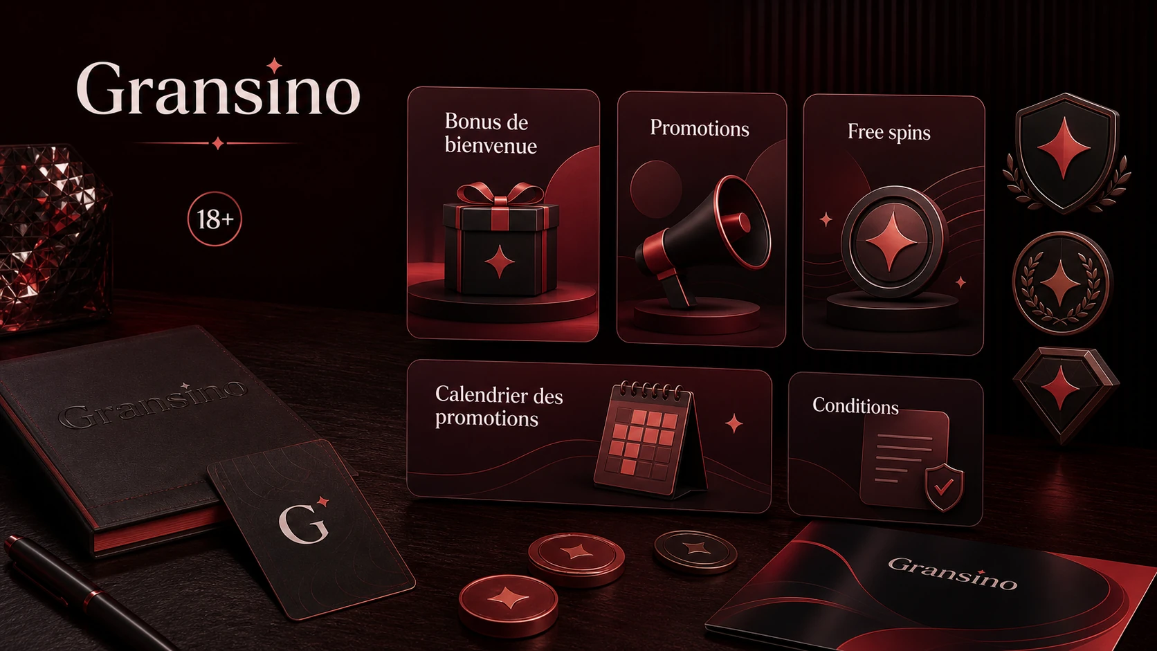 Quels bonus sont disponibles sur Gransino